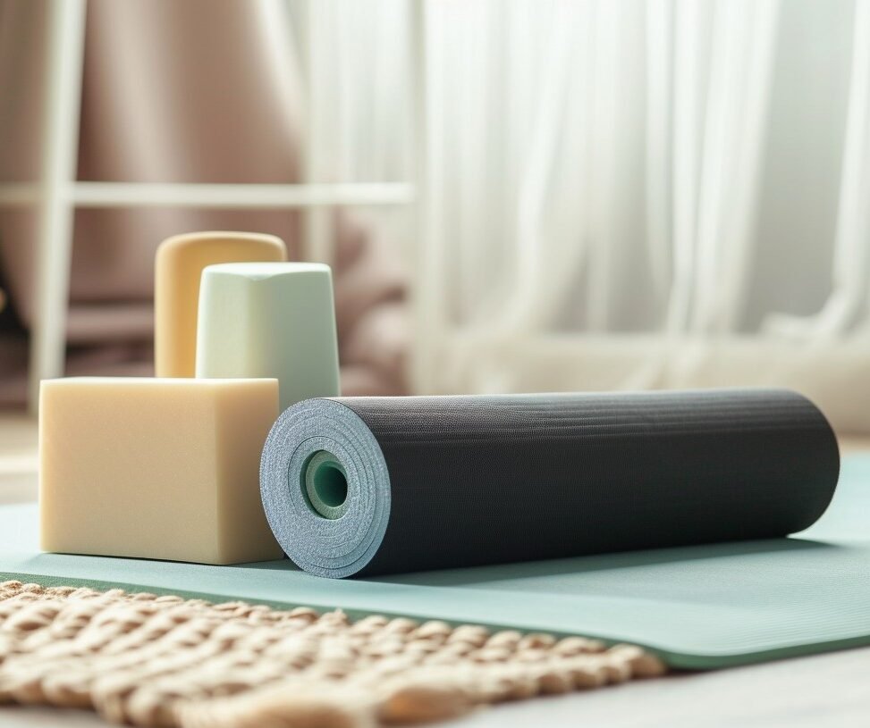 StockCake-Yoga Practice Setup_1749996765 StockCake-Yoga Practice Setup_1749996765